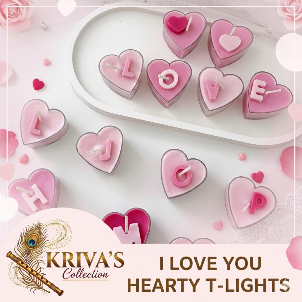 I LOVE YOU HEARTY T-LIGHTS
